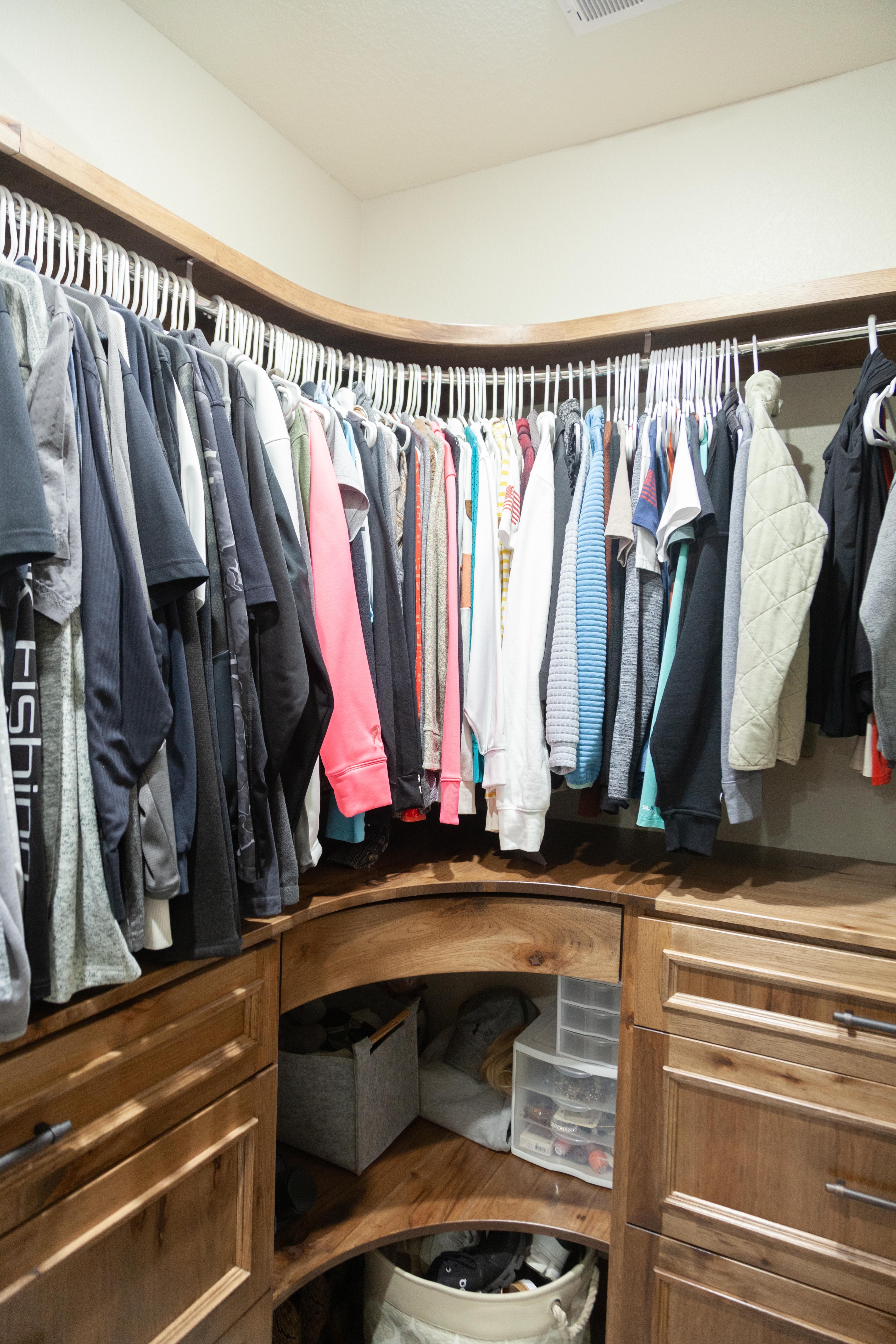 Custom closet shelving